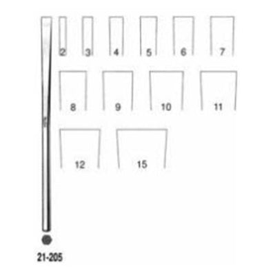 Osteotome Sheehan 6-1/4" 9mm Wide Tip Ea
